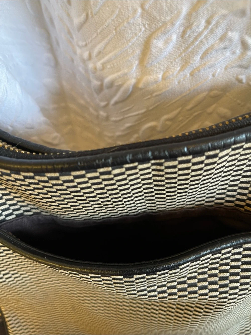 Coach Ava Legacy Jacquard Tote Black & Cream - NWOT